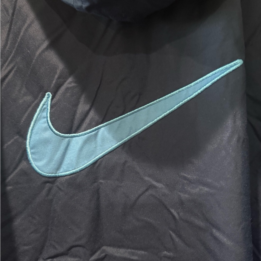 NIKE Men's Navy Windbreaker Fleece 2 In 1 Reversible Jacket Mens size XXL - Picture 3 of 9